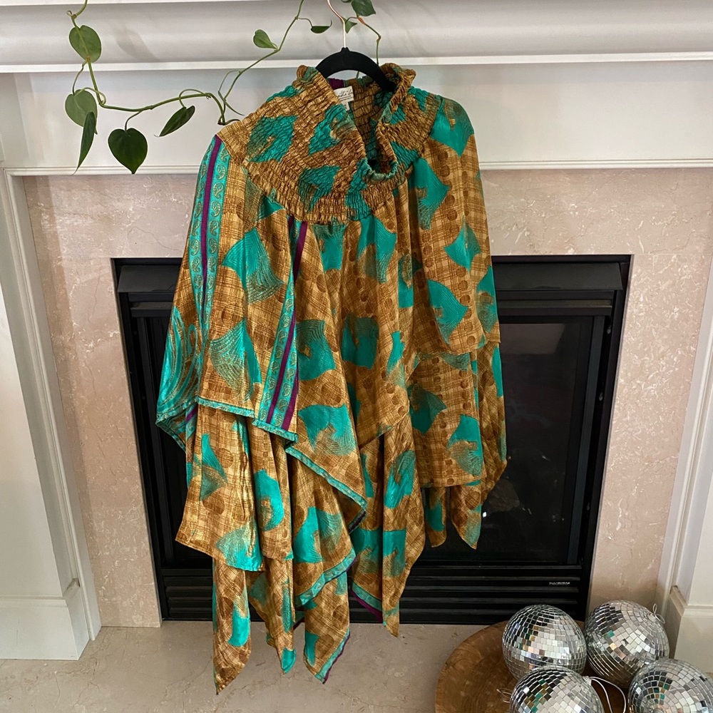 Kantha Bae Silk Pixie Skirt